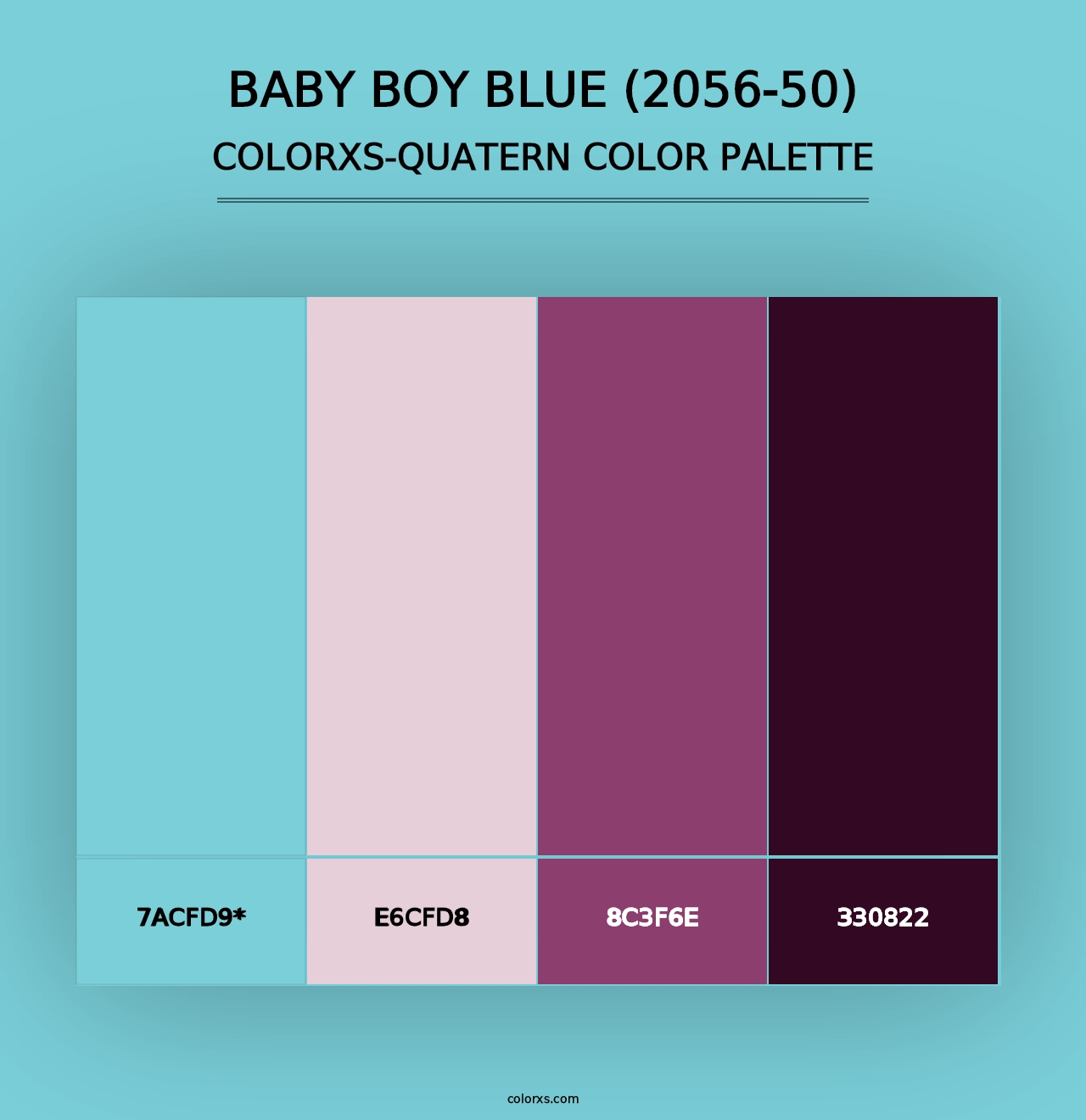 Baby Boy Blue (2056-50) - Colorxs Quad Palette