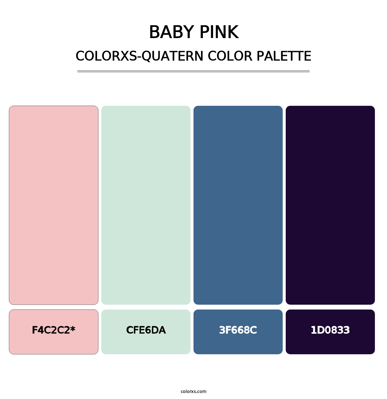Baby Pink - Colorxs Quad Palette