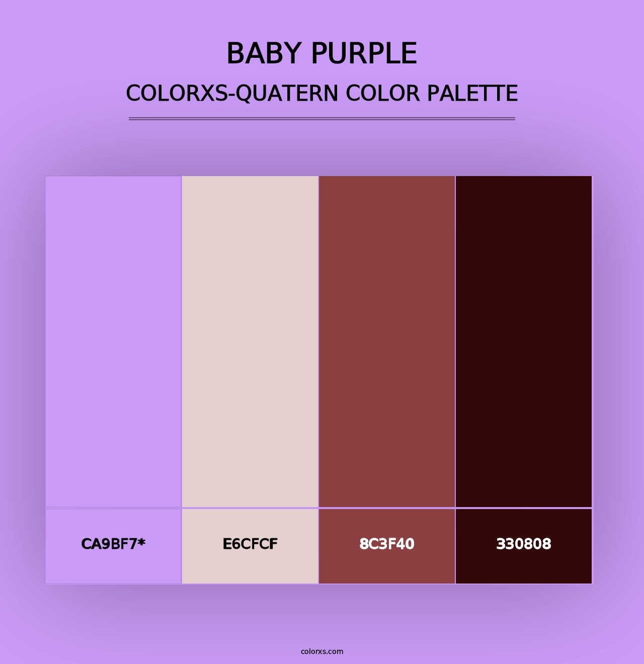 Baby Purple - Colorxs Quad Palette