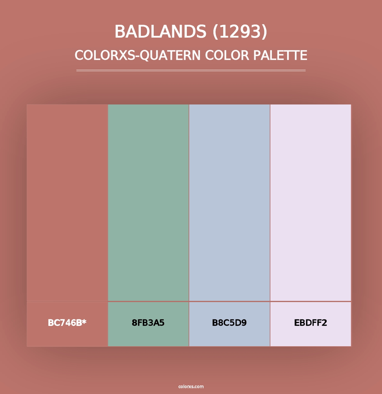 Badlands (1293) - Colorxs Quad Palette