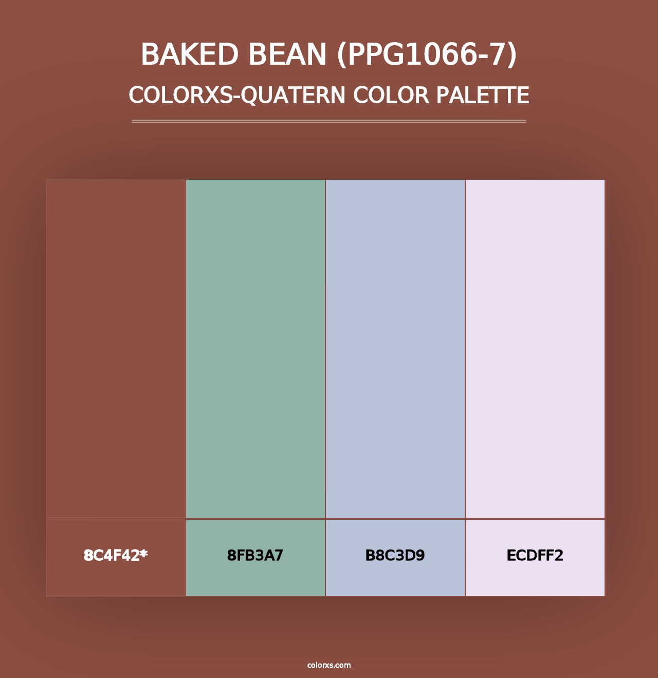 Baked Bean (PPG1066-7) - Colorxs Quad Palette