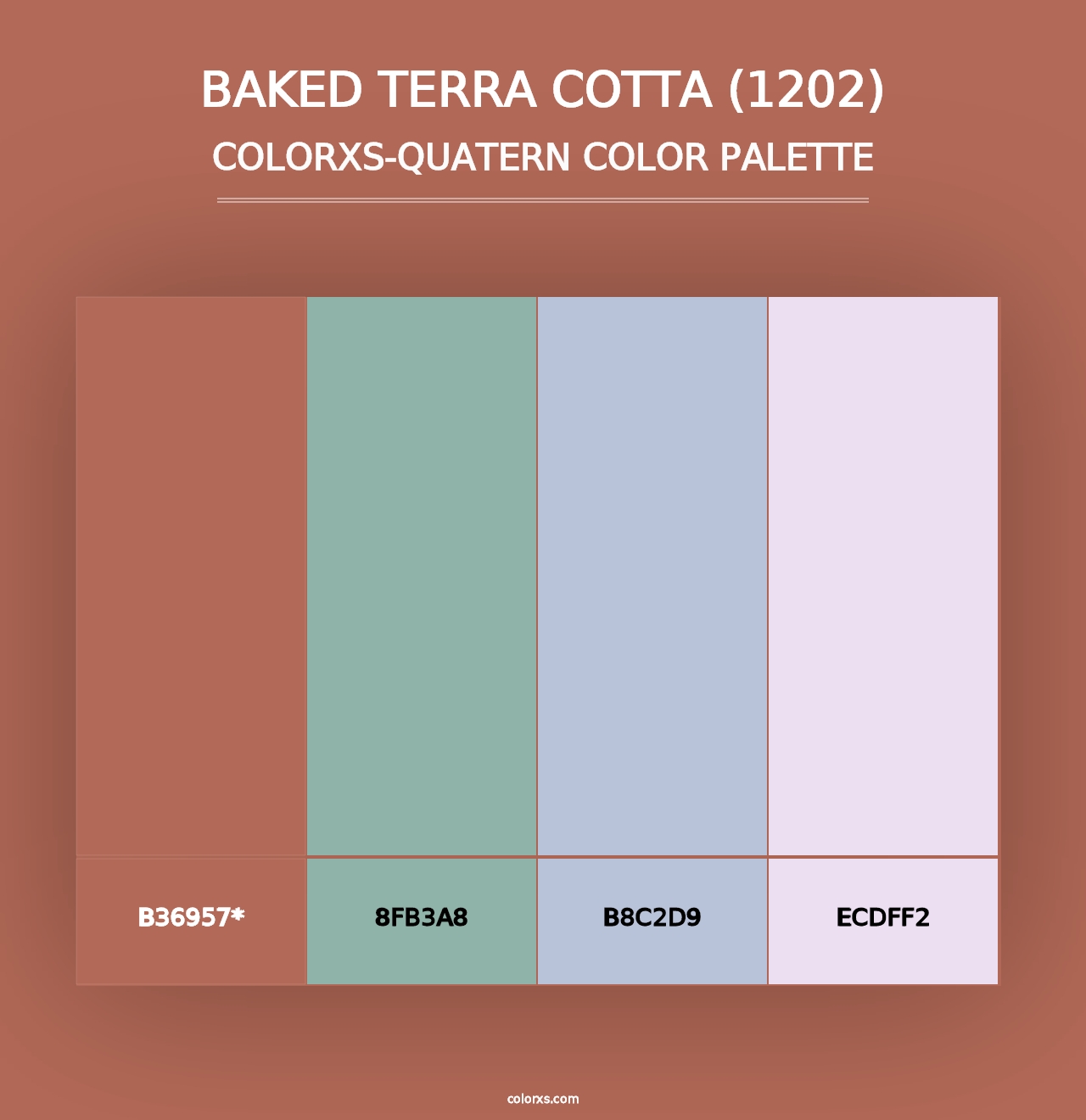 Baked Terra Cotta (1202) - Colorxs Quad Palette