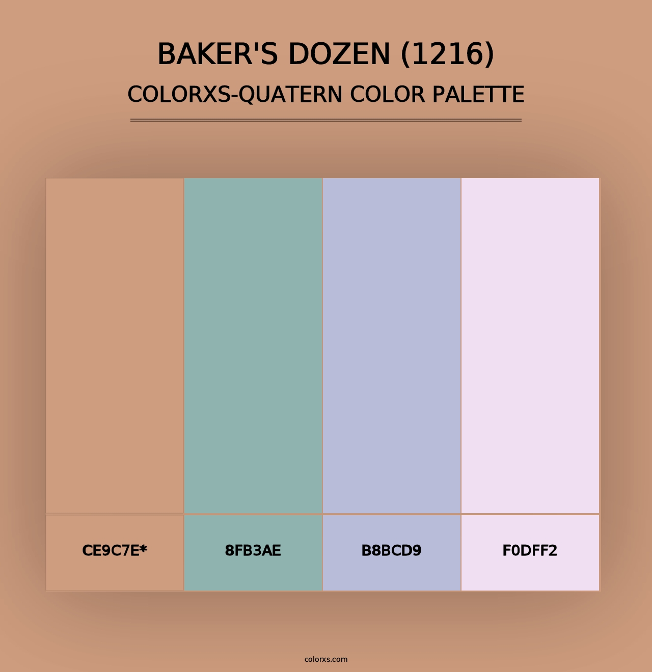 Baker's Dozen (1216) - Colorxs Quad Palette