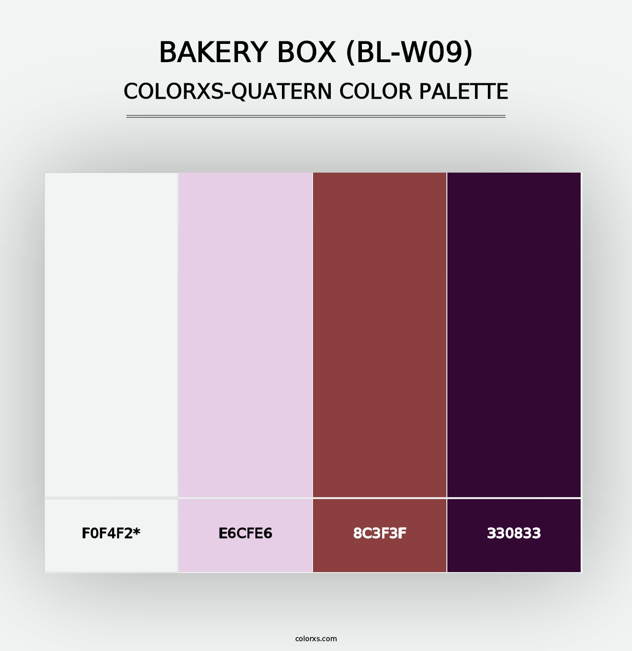 Bakery Box (BL-W09) - Colorxs Quad Palette