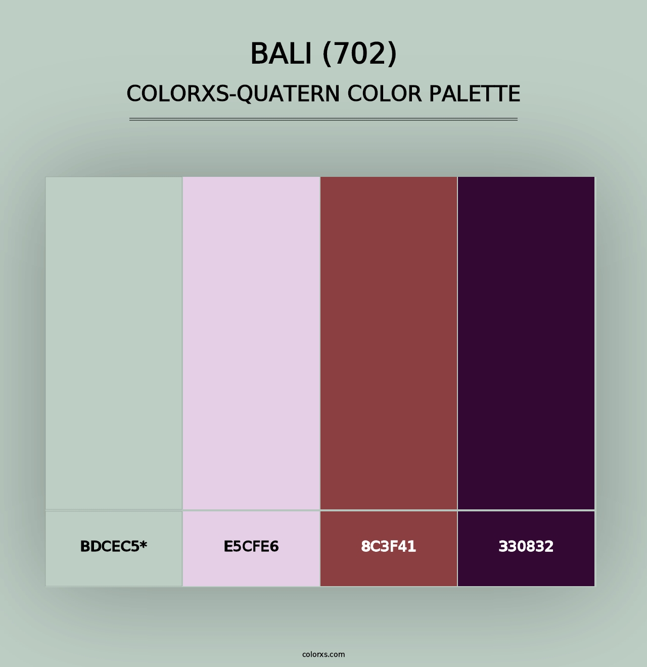 Bali (702) - Colorxs Quad Palette