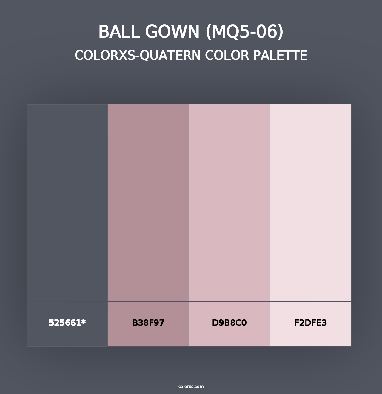 Ball Gown (MQ5-06) - Colorxs Quad Palette