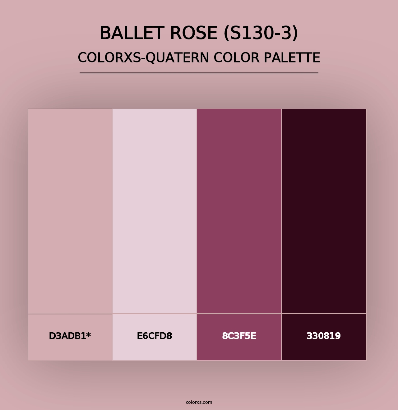 Ballet Rose (S130-3) - Colorxs Quad Palette