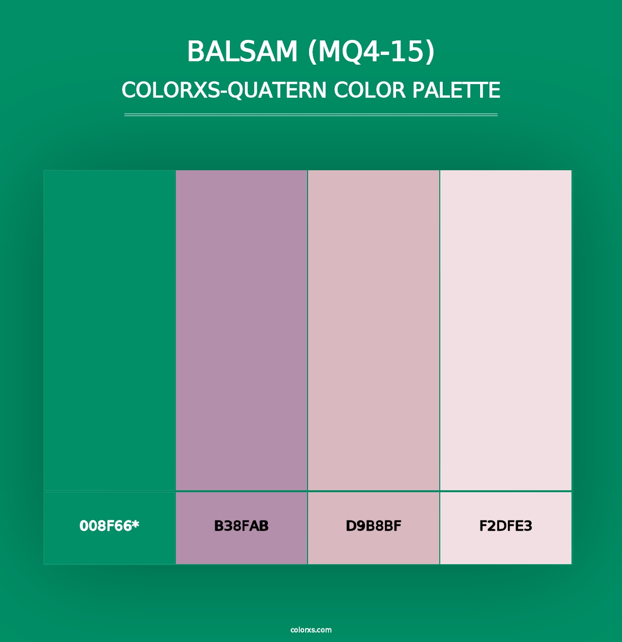 Balsam (MQ4-15) - Colorxs Quad Palette