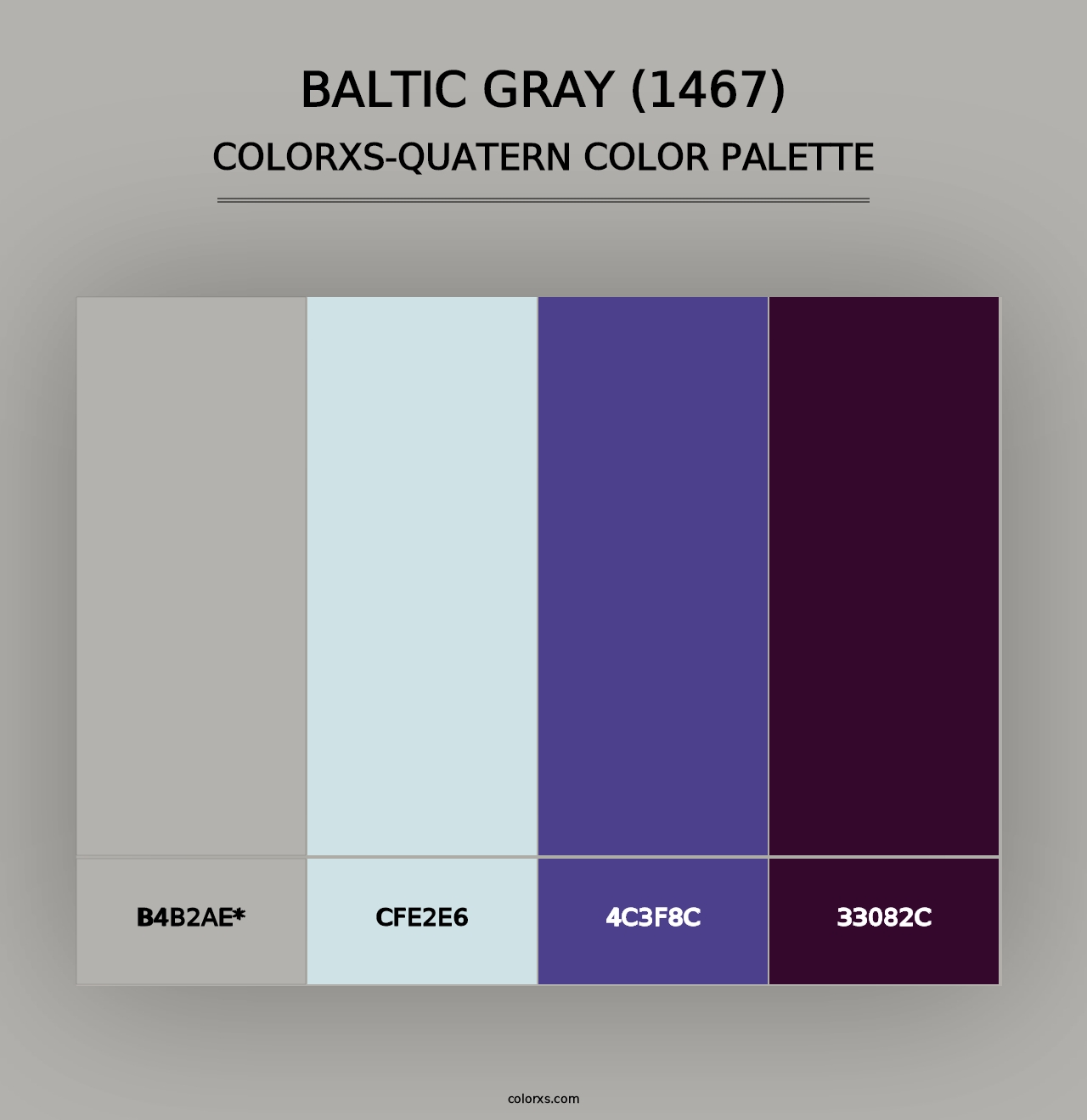 Baltic Gray (1467) - Colorxs Quad Palette