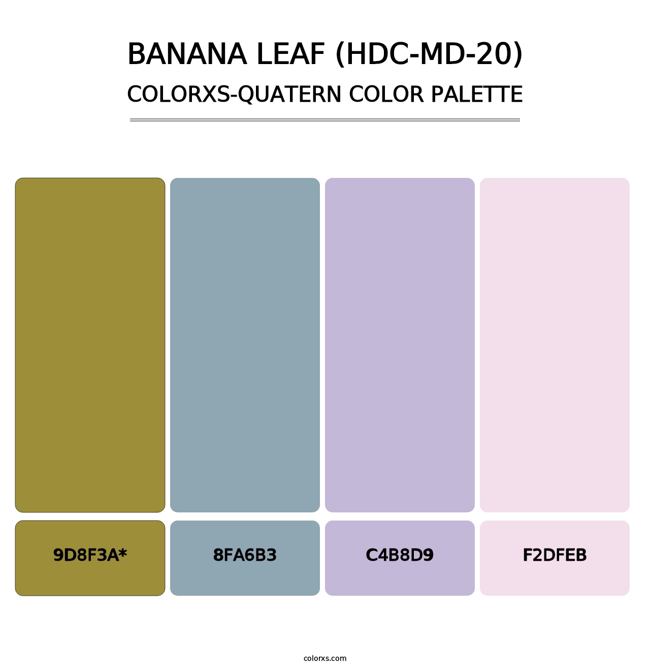 Banana Leaf (HDC-MD-20) - Colorxs Quad Palette