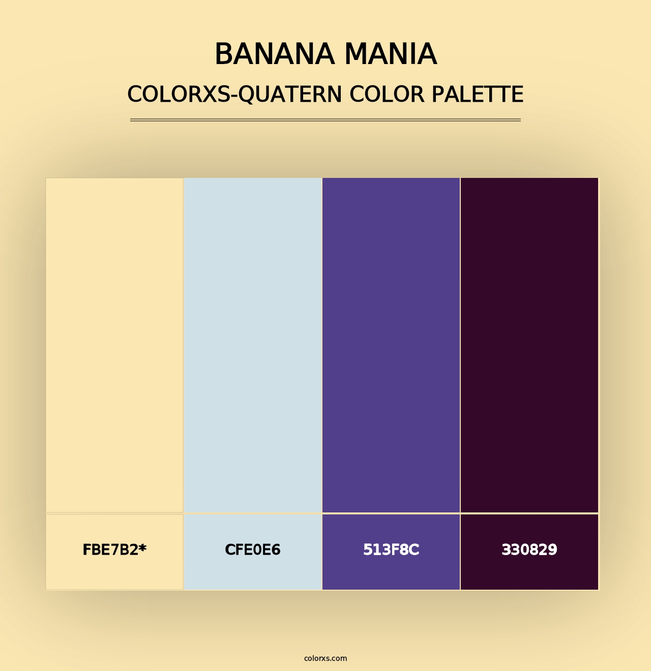 Banana Mania - Colorxs Quad Palette