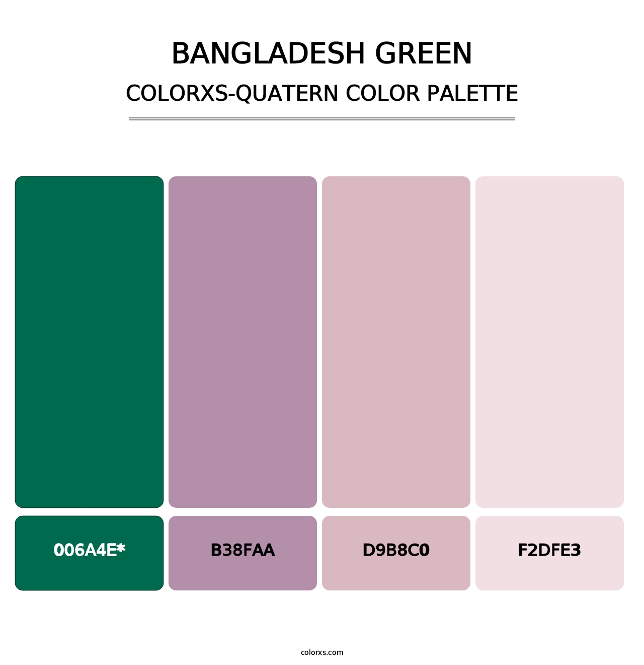 Bangladesh Green - Colorxs Quad Palette