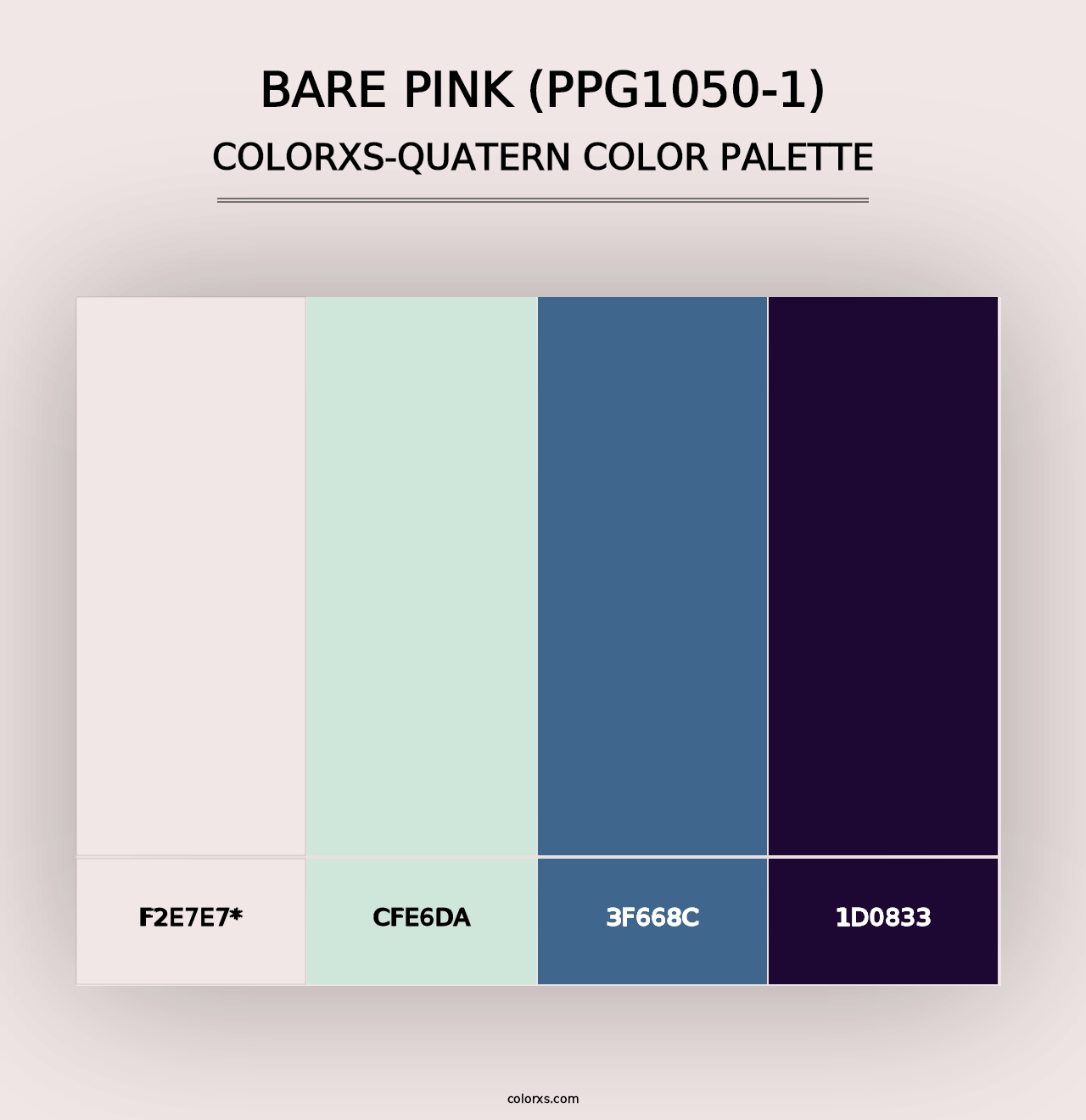 Bare Pink (PPG1050-1) - Colorxs Quad Palette