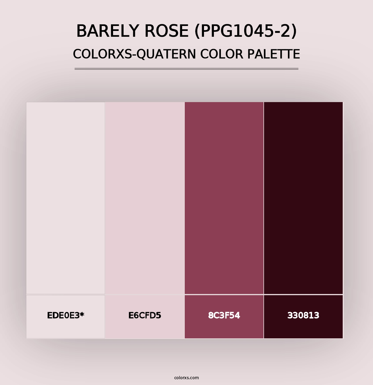 Barely Rose (PPG1045-2) - Colorxs Quad Palette