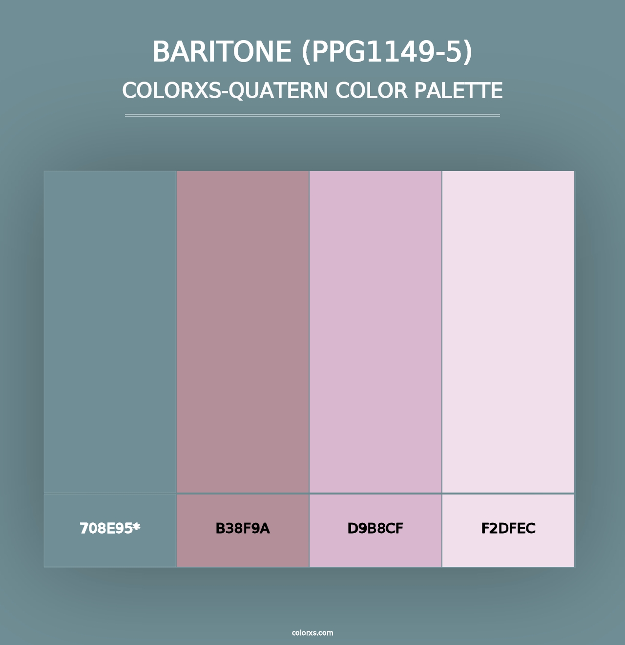 Baritone (PPG1149-5) - Colorxs Quad Palette