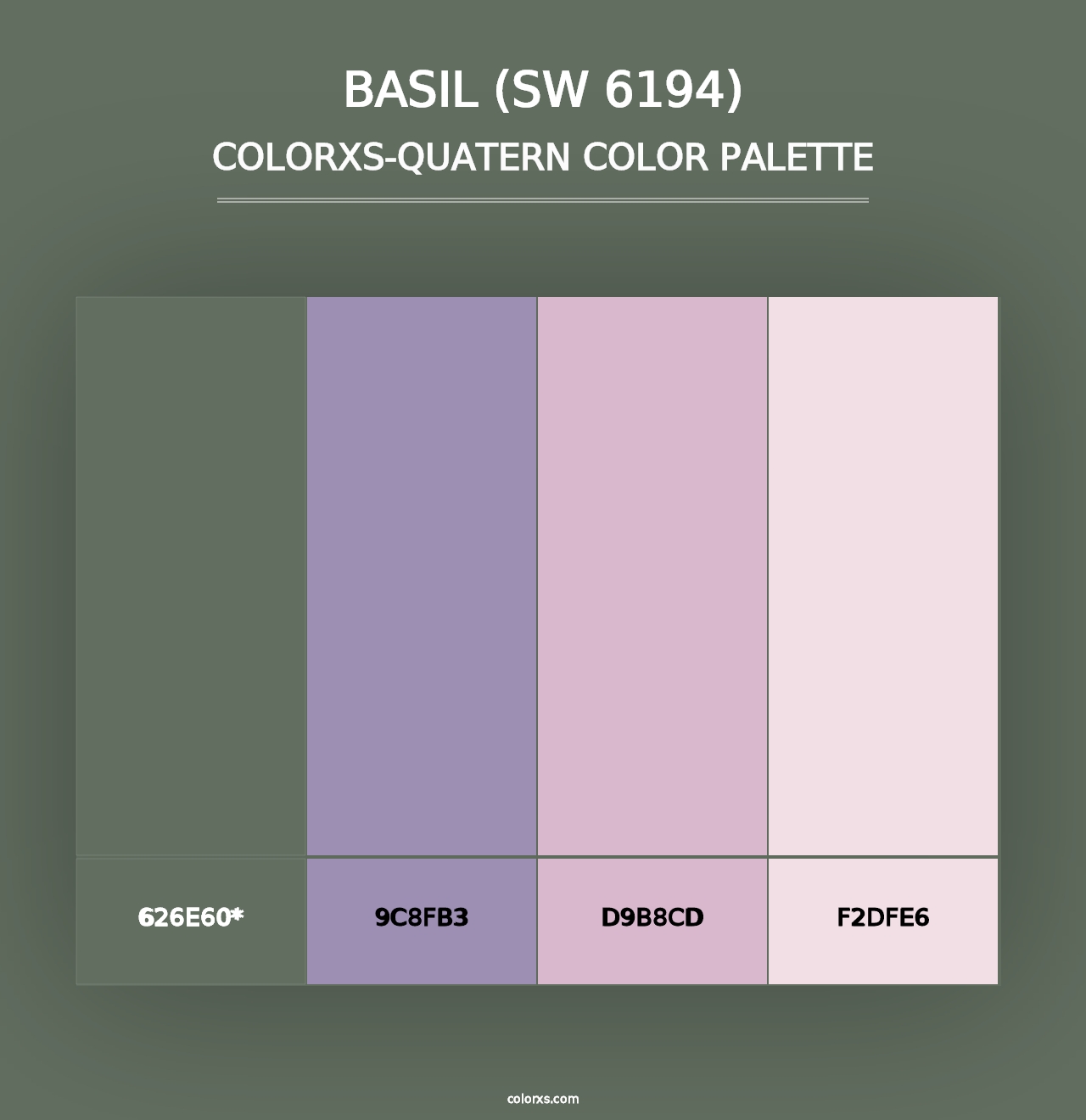 Basil (SW 6194) - Colorxs Quad Palette