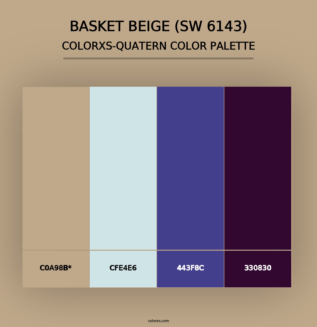 Basket Beige (SW 6143) - Colorxs Quad Palette