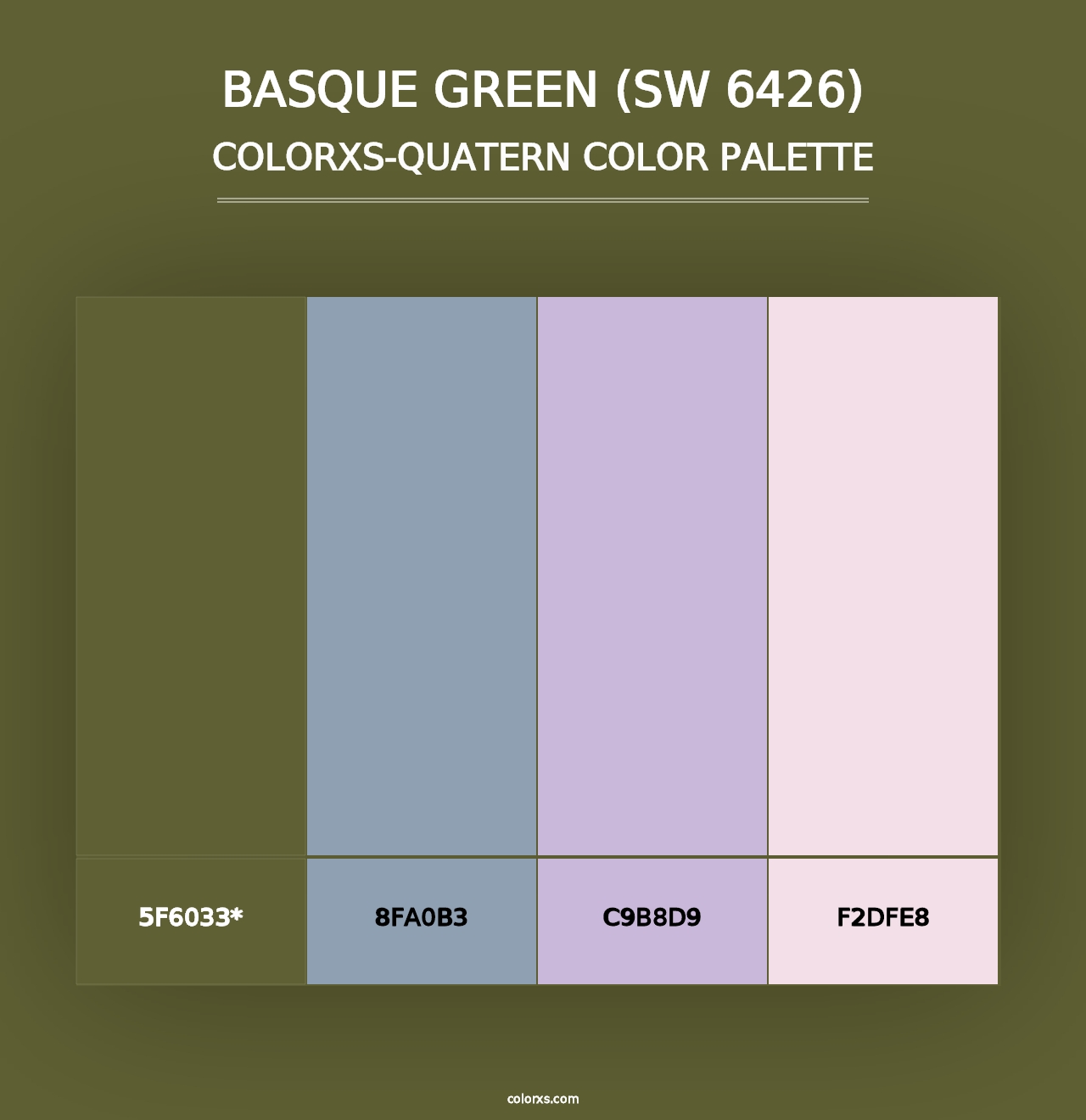 Basque Green (SW 6426) - Colorxs Quad Palette