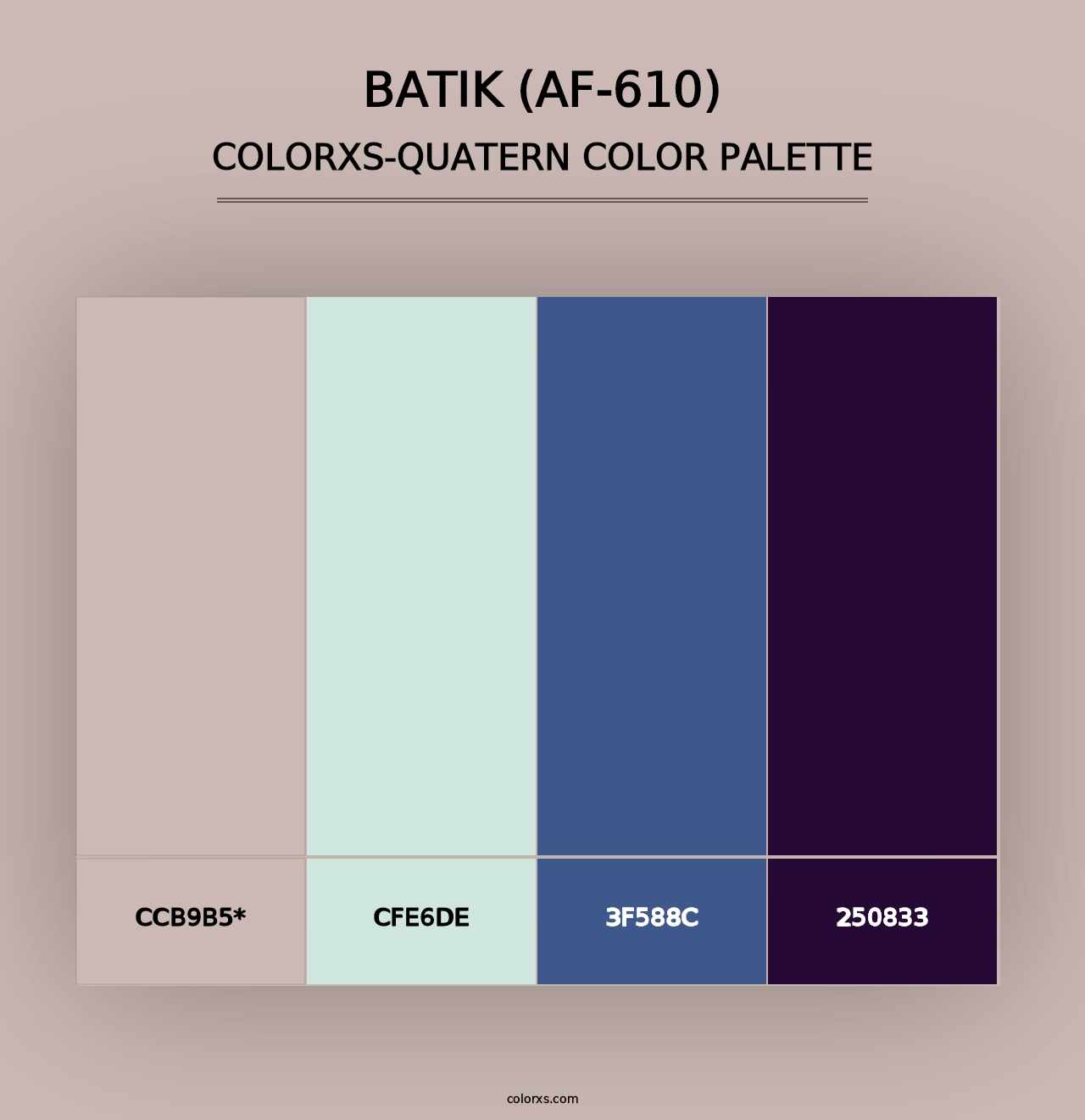 Batik (AF-610) - Colorxs Quad Palette