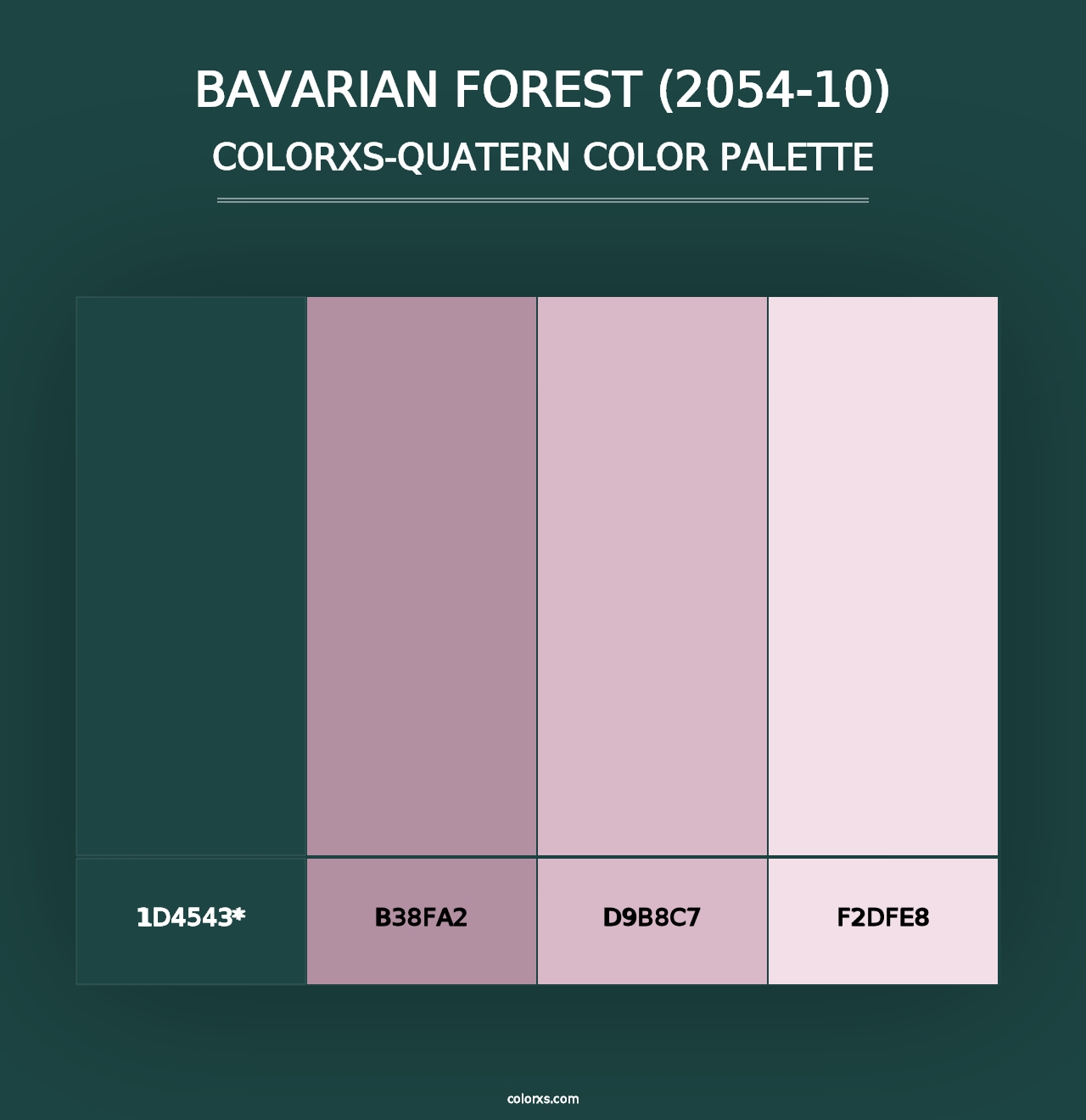 Bavarian Forest (2054-10) - Colorxs Quad Palette