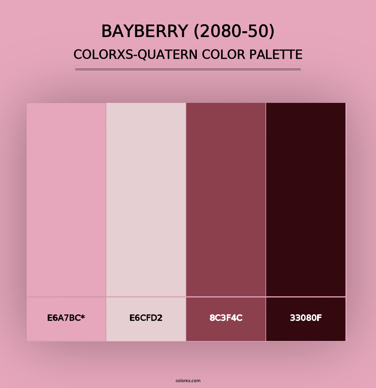 Bayberry (2080-50) - Colorxs Quad Palette