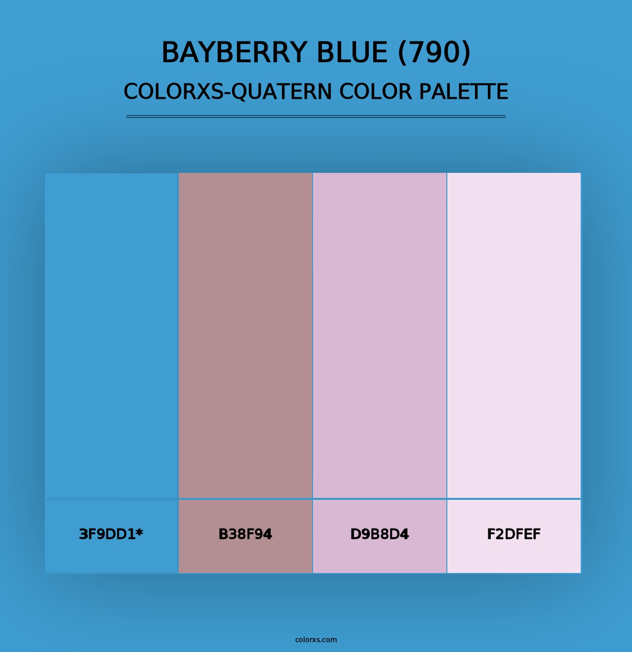 Bayberry Blue (790) - Colorxs Quad Palette