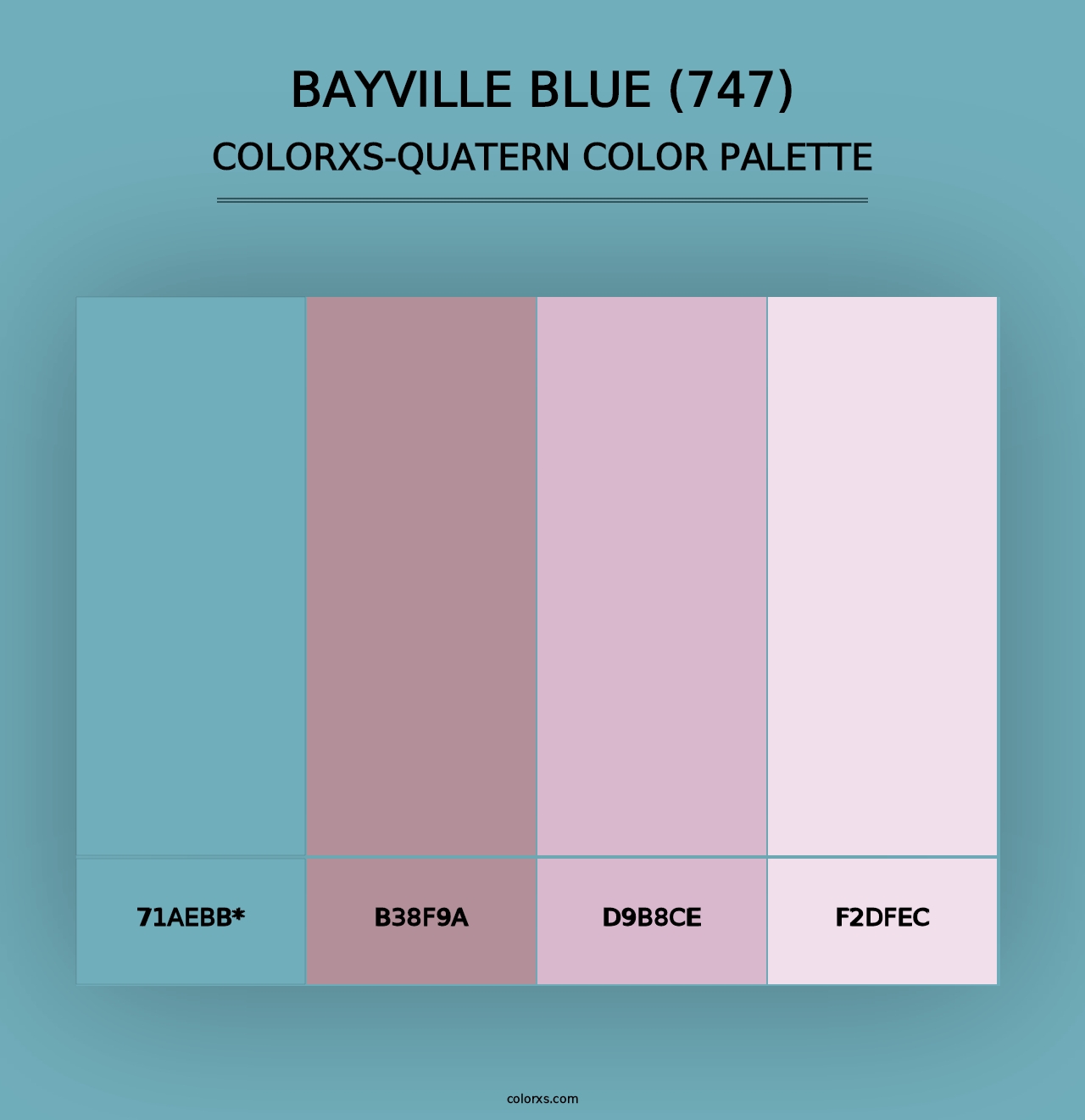 Bayville Blue (747) - Colorxs Quad Palette