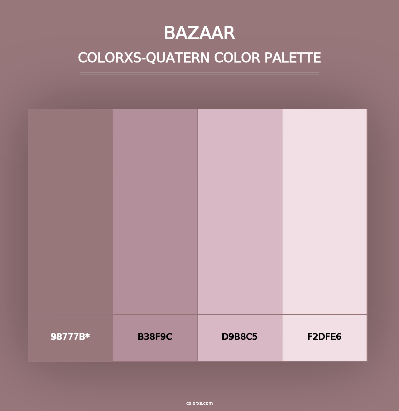 Bazaar - Colorxs Quad Palette