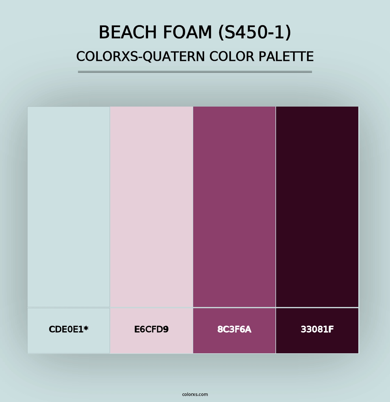 Beach Foam (S450-1) - Colorxs Quad Palette