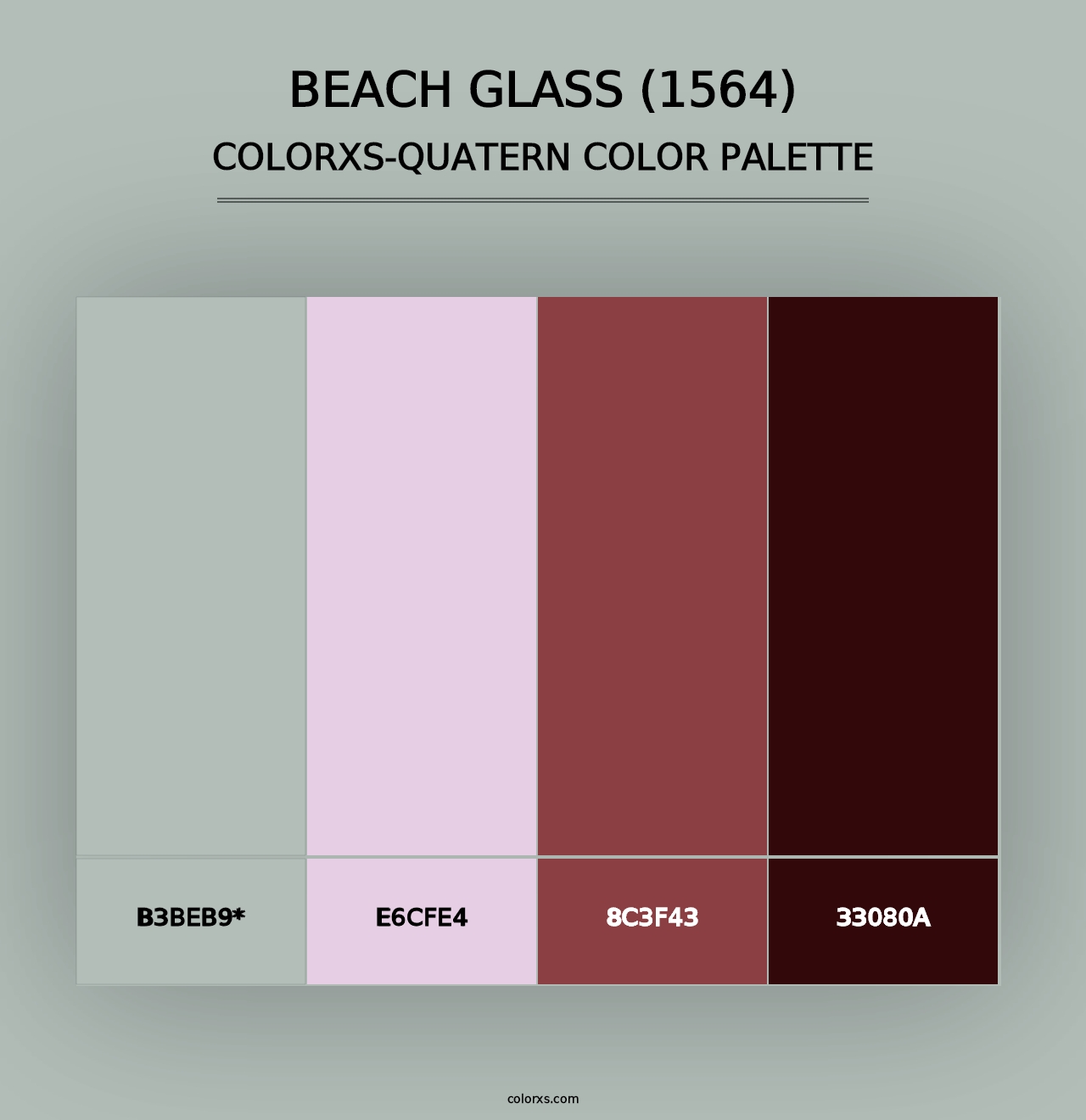 Beach Glass (1564) - Colorxs Quad Palette