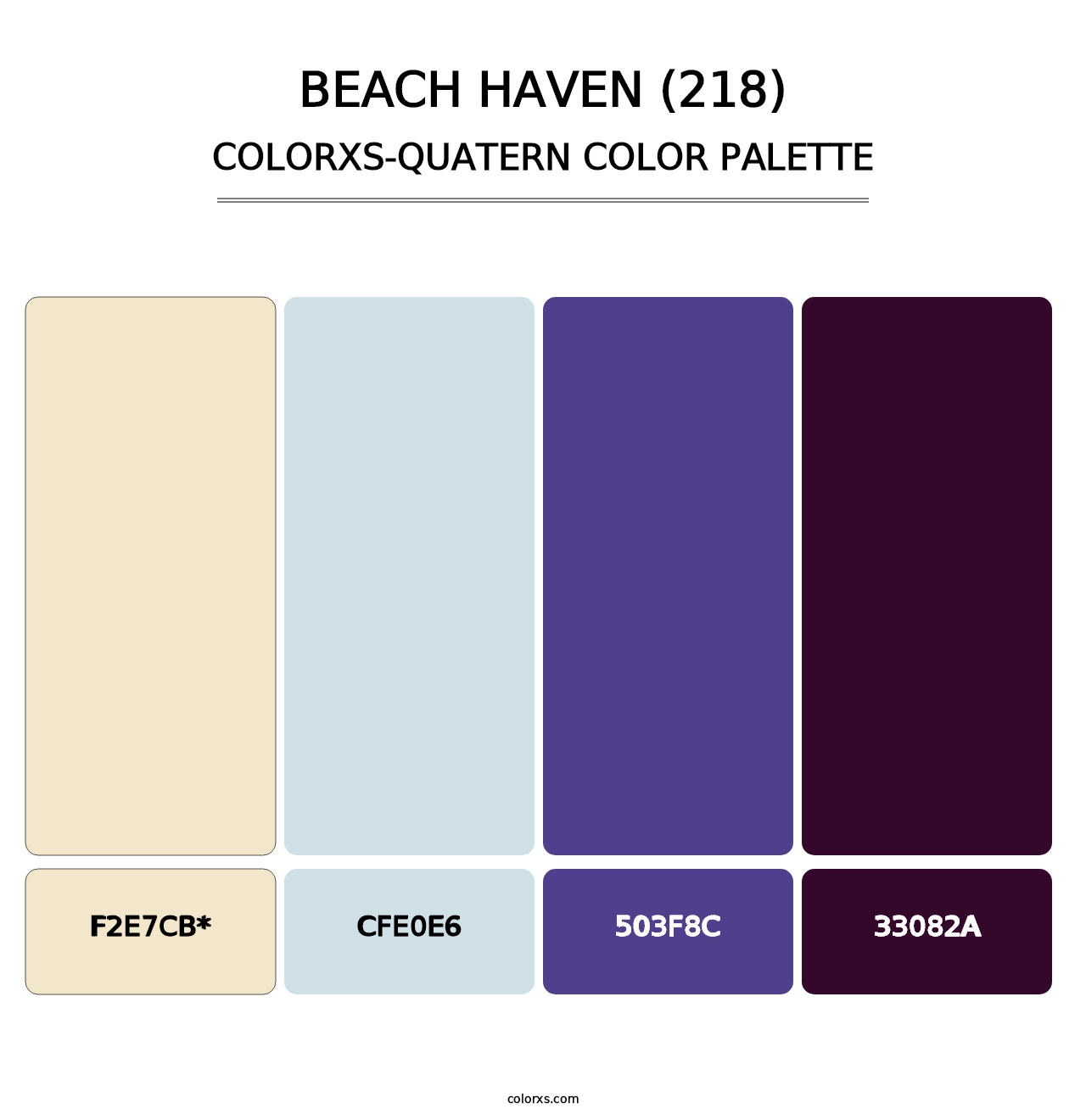 Beach Haven (218) - Colorxs Quad Palette