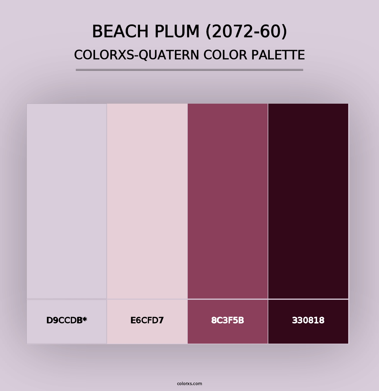 Beach Plum (2072-60) - Colorxs Quad Palette