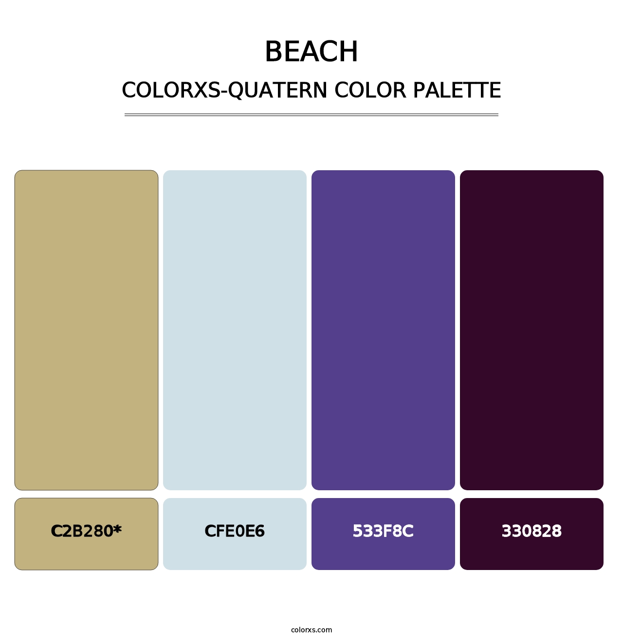 Beach - Colorxs Quad Palette