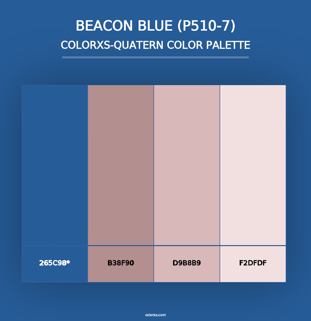 Beacon Blue (P510-7) - Colorxs Quad Palette