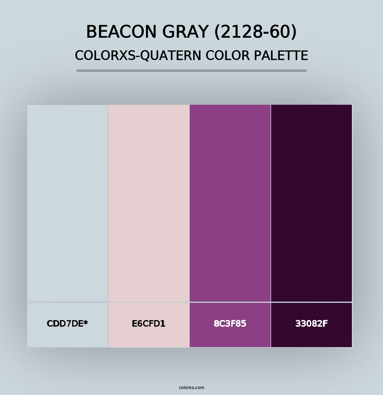 Beacon Gray (2128-60) - Colorxs Quad Palette