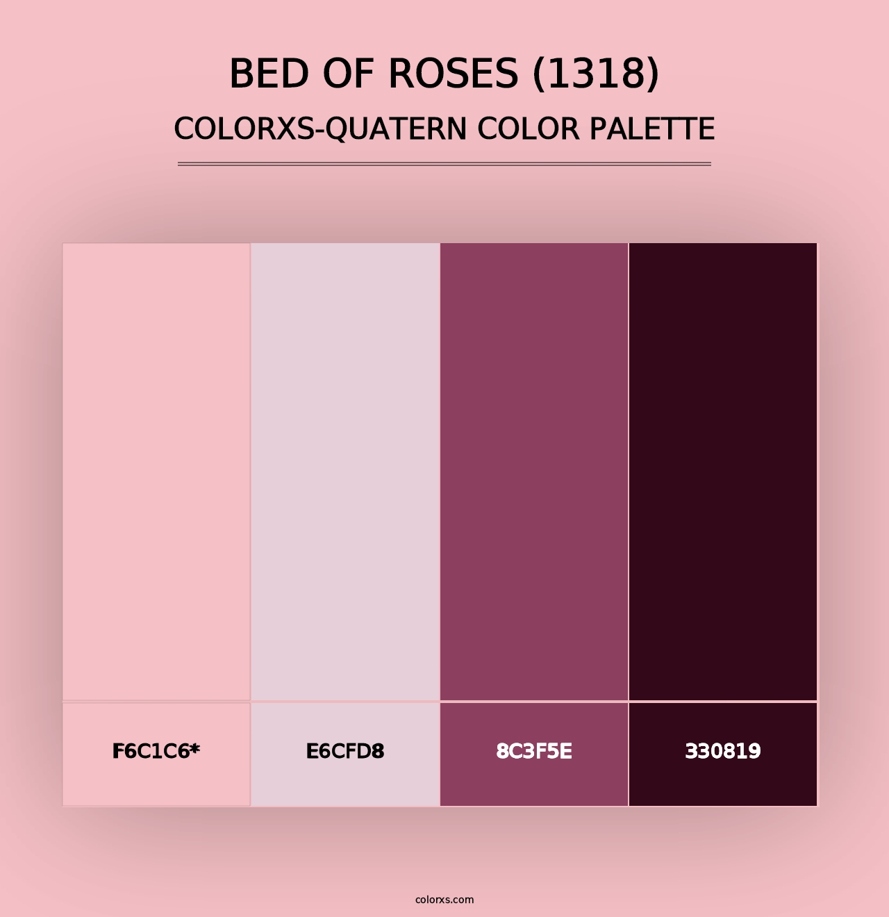 Bed of Roses (1318) - Colorxs Quad Palette