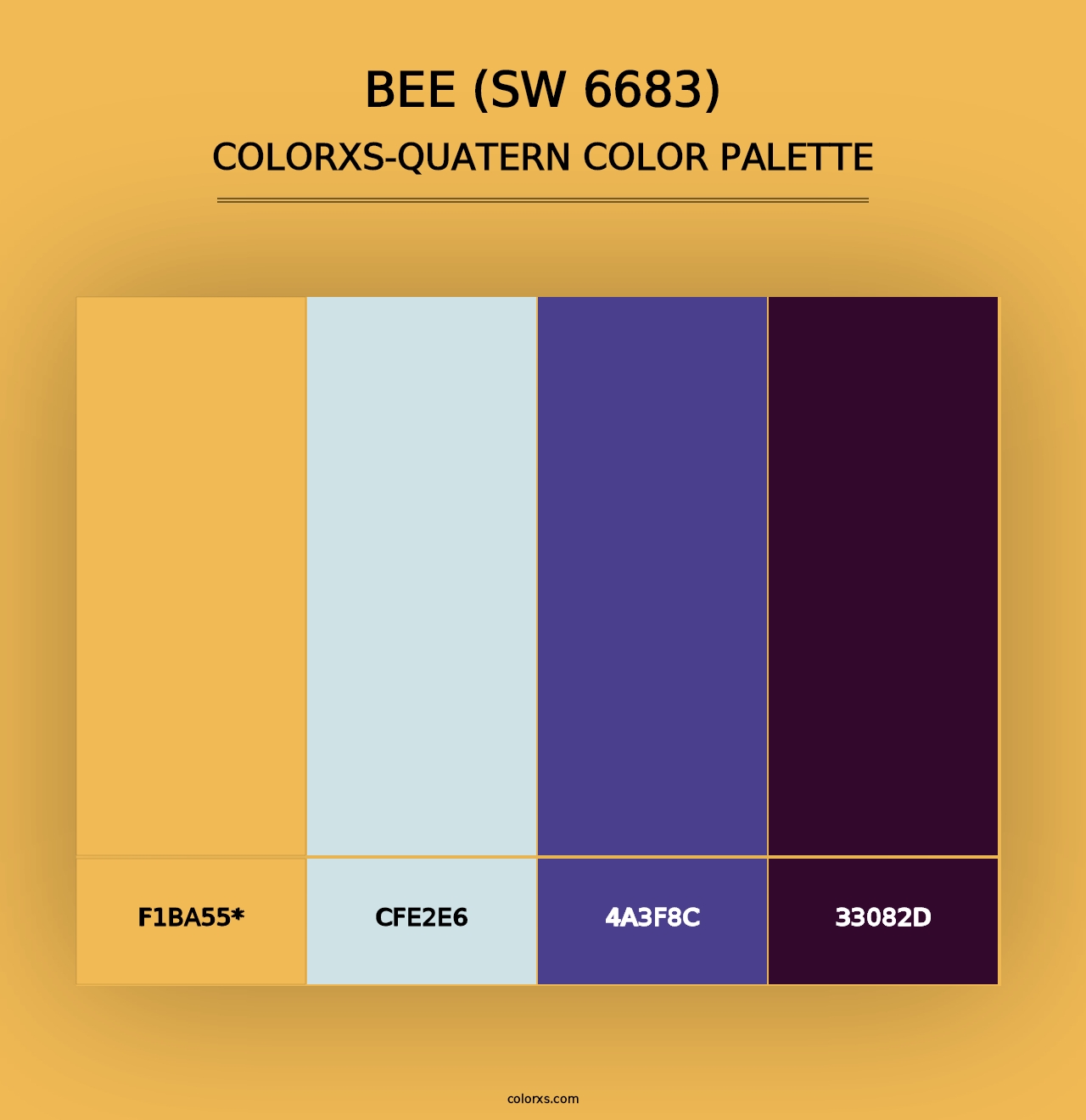 Bee (SW 6683) - Colorxs Quad Palette