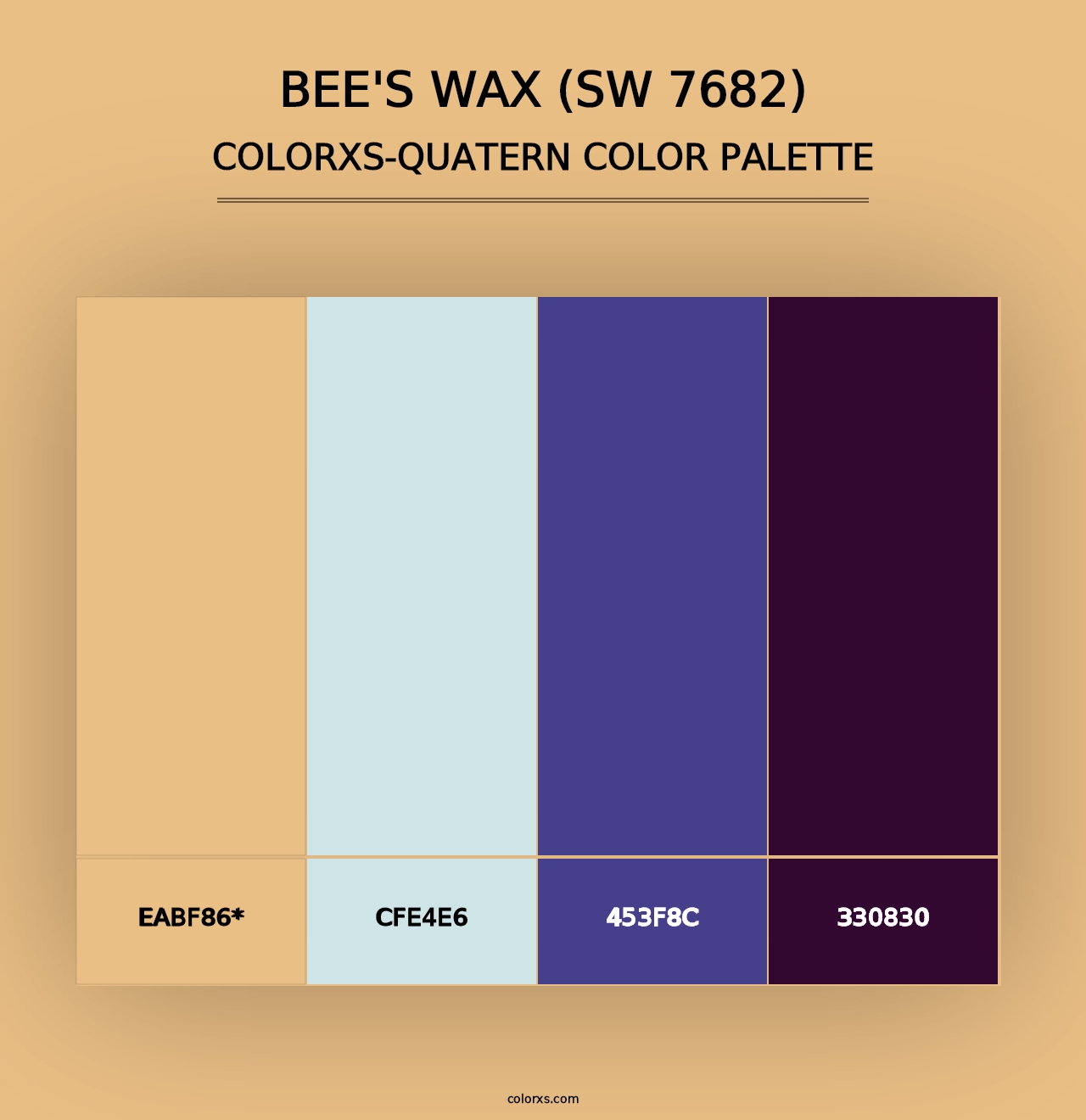 Bee's Wax (SW 7682) - Colorxs Quad Palette