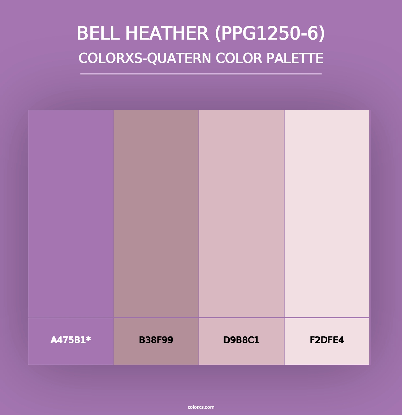 Bell Heather (PPG1250-6) - Colorxs Quad Palette