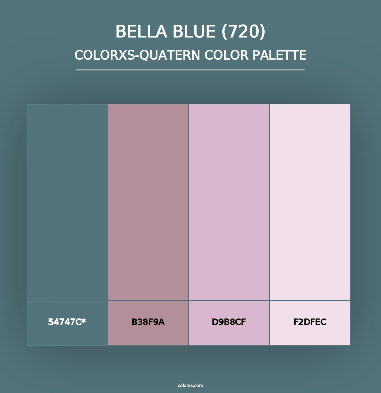 Bella Blue (720) - Colorxs Quad Palette