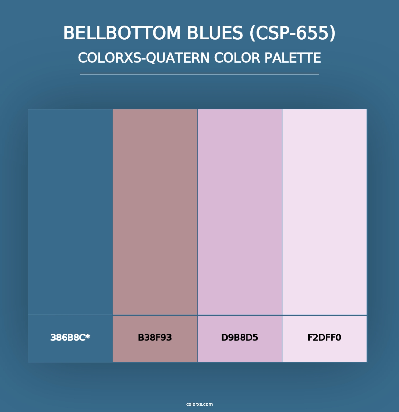 Bellbottom Blues (CSP-655) - Colorxs Quad Palette