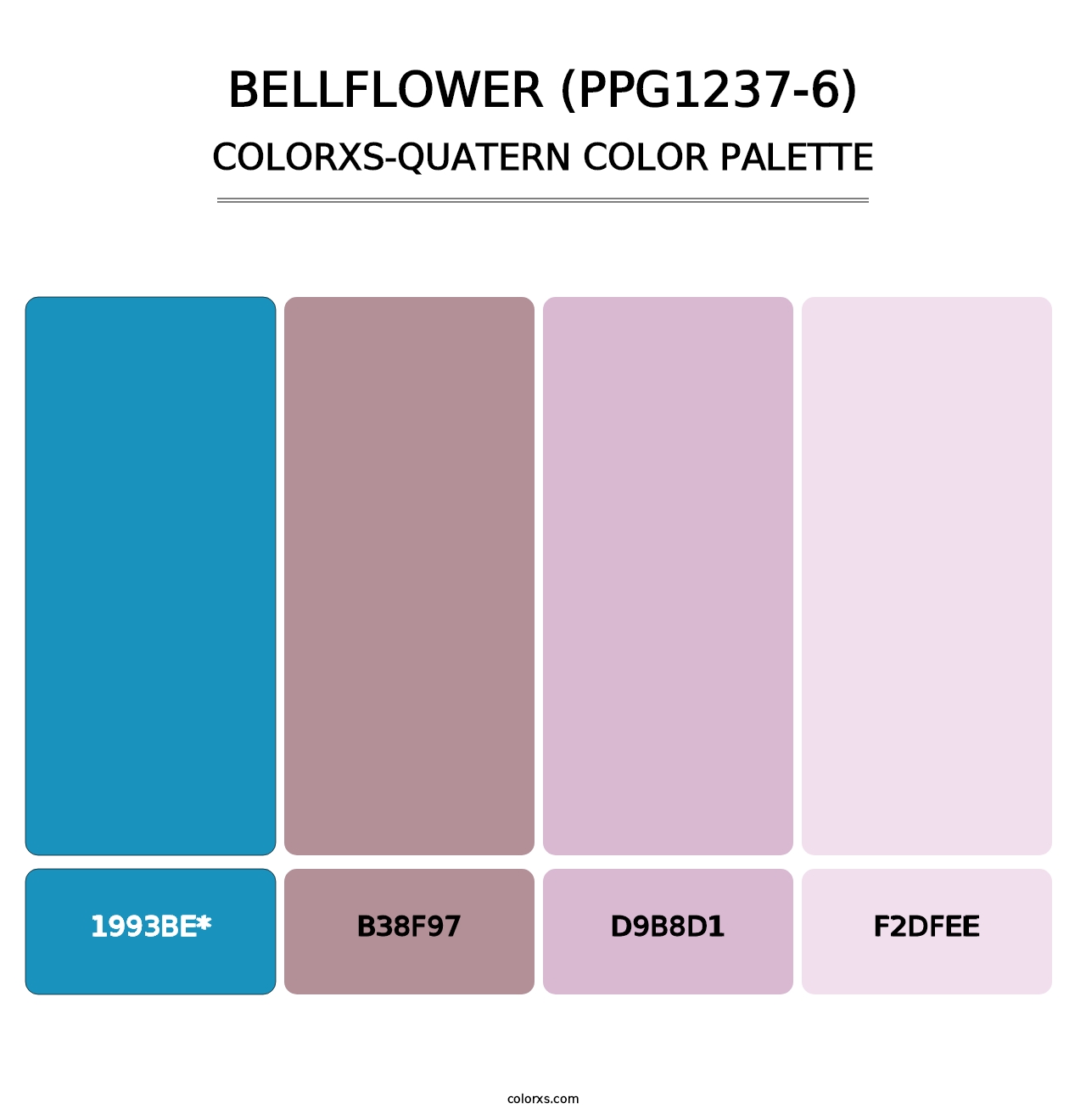 Bellflower (PPG1237-6) - Colorxs Quad Palette