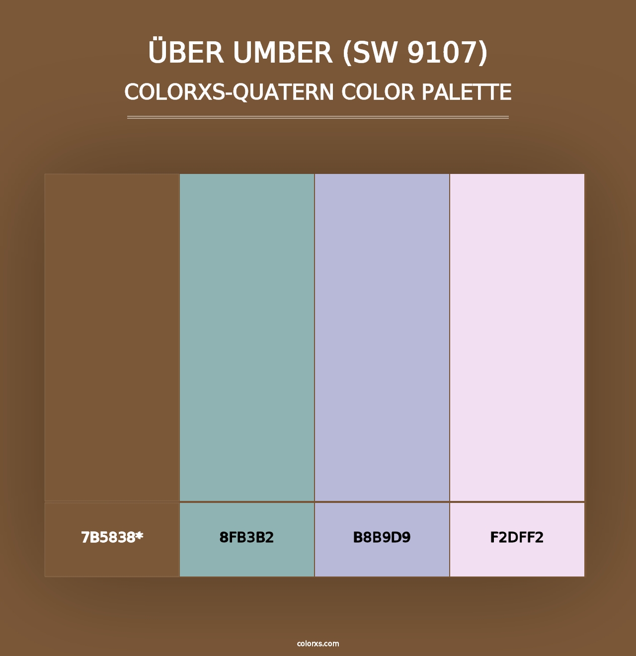 Über Umber (SW 9107) - Colorxs Quad Palette