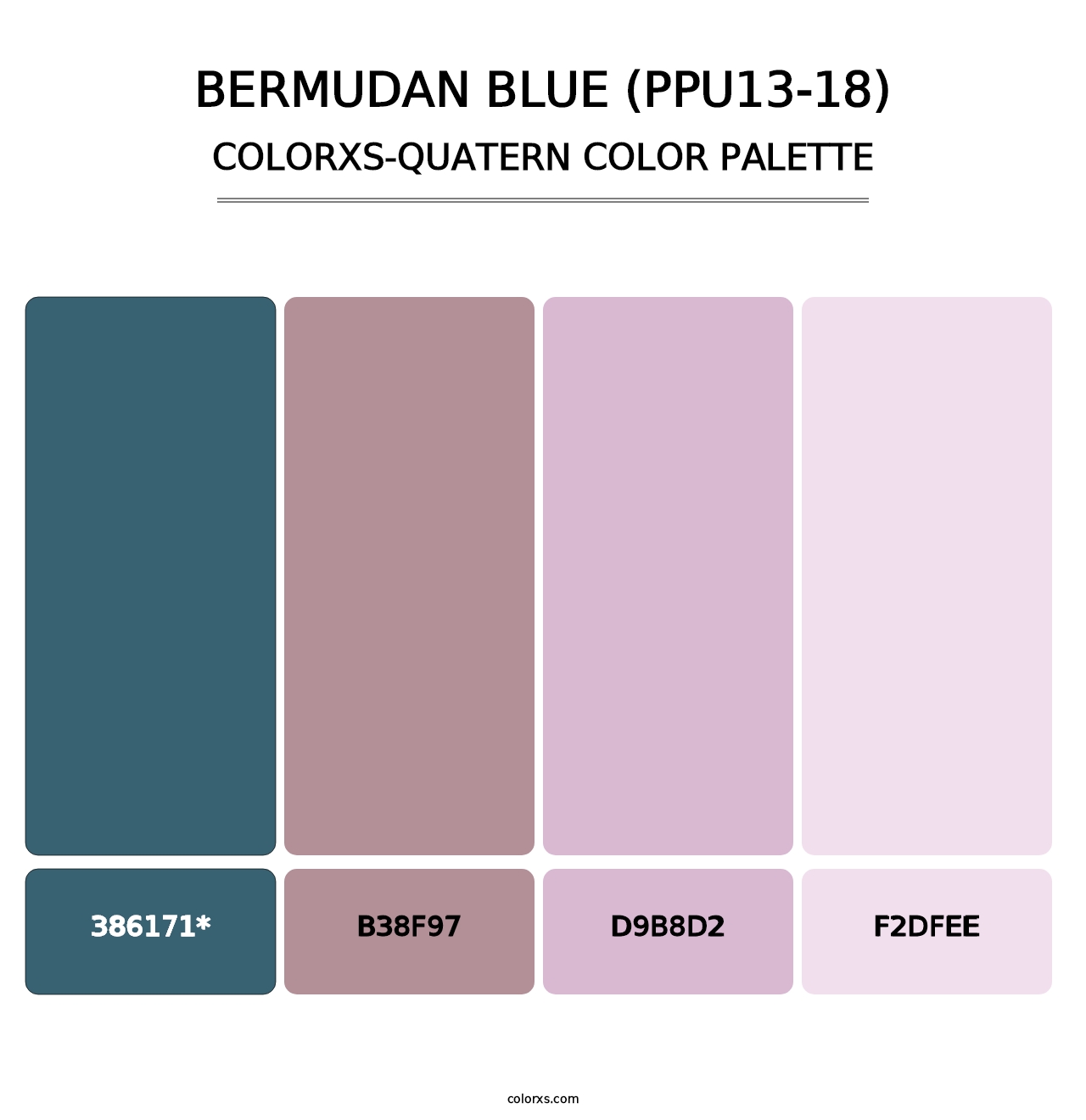 Bermudan Blue (PPU13-18) - Colorxs Quad Palette