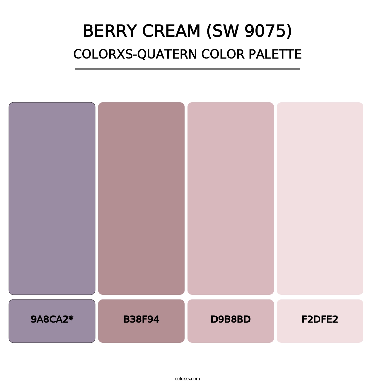 Berry Cream (SW 9075) - Colorxs Quad Palette