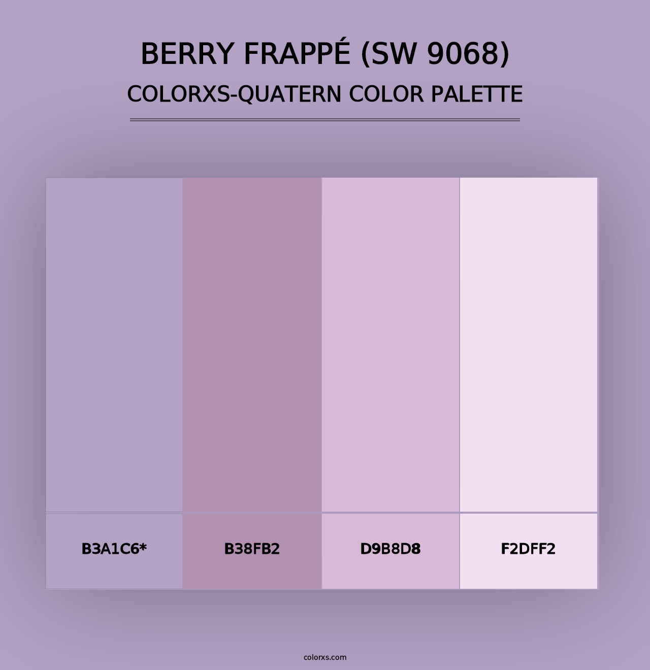 Berry Frappé (SW 9068) - Colorxs Quad Palette