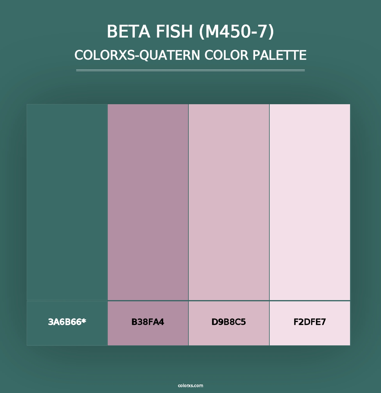 Beta Fish (M450-7) - Colorxs Quad Palette