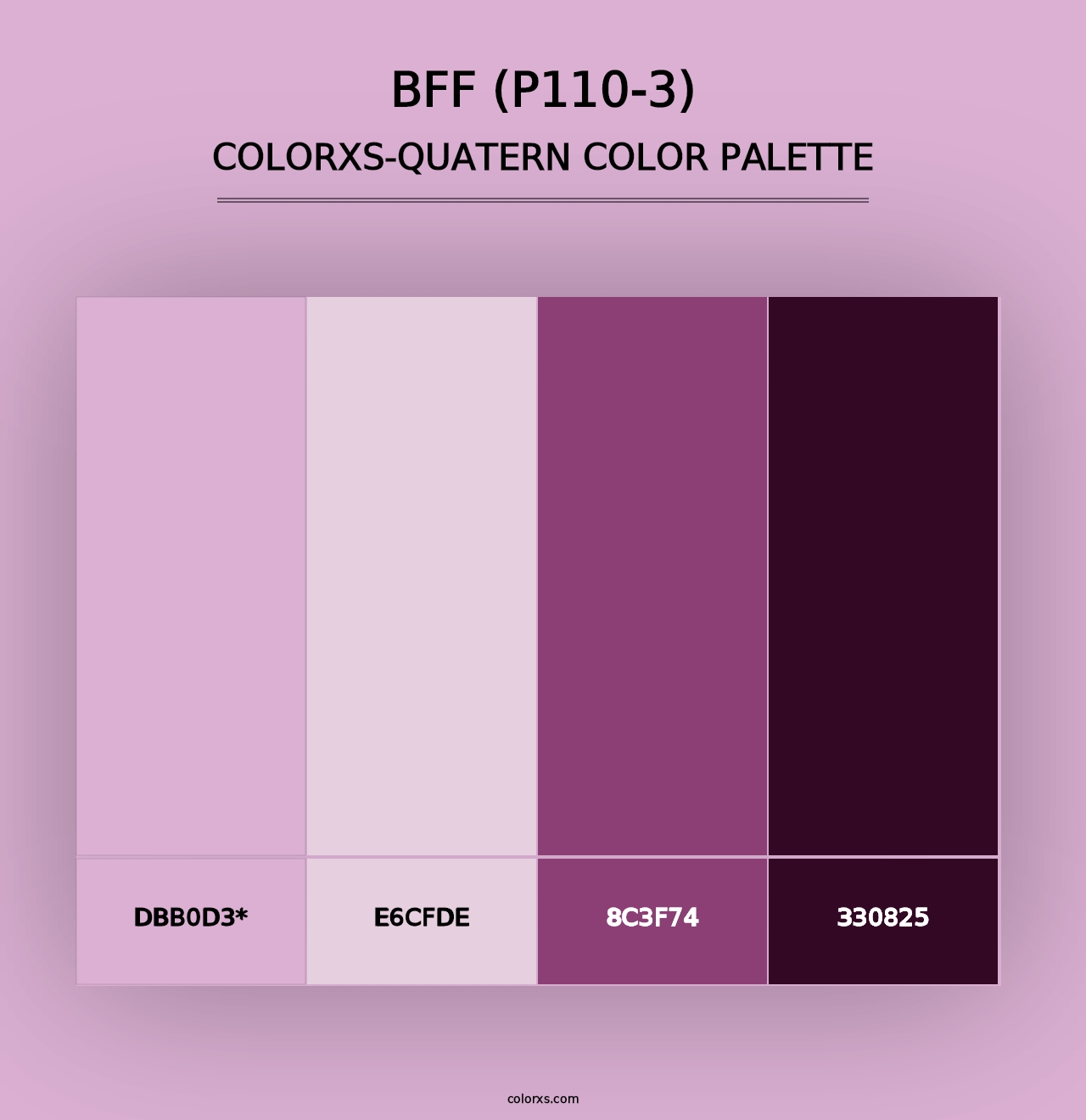 Bff (P110-3) - Colorxs Quad Palette