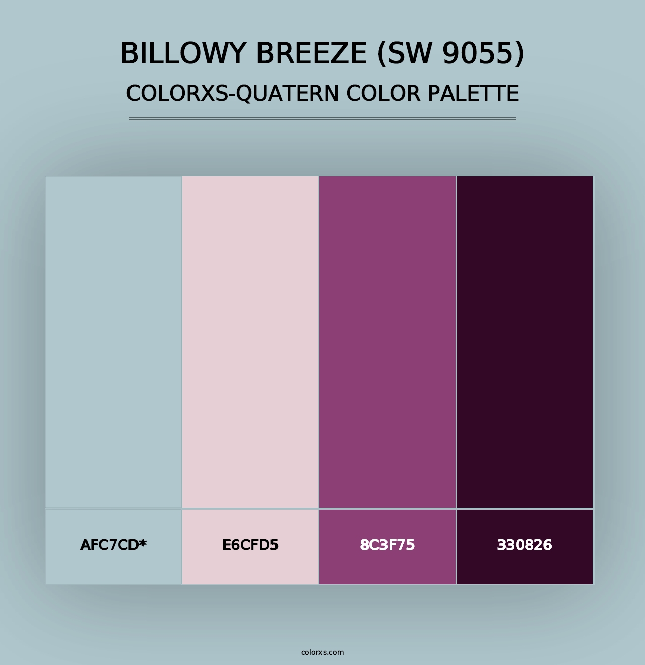 Billowy Breeze (SW 9055) - Colorxs Quad Palette