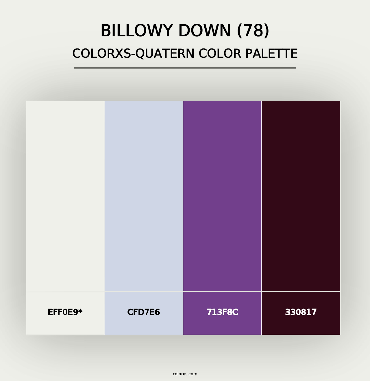 Billowy Down (78) - Colorxs Quad Palette